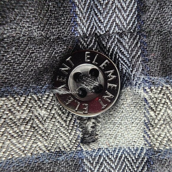 Element Mens XL Plaid Button-Up Flannel Shirt - Picture 12 of 13